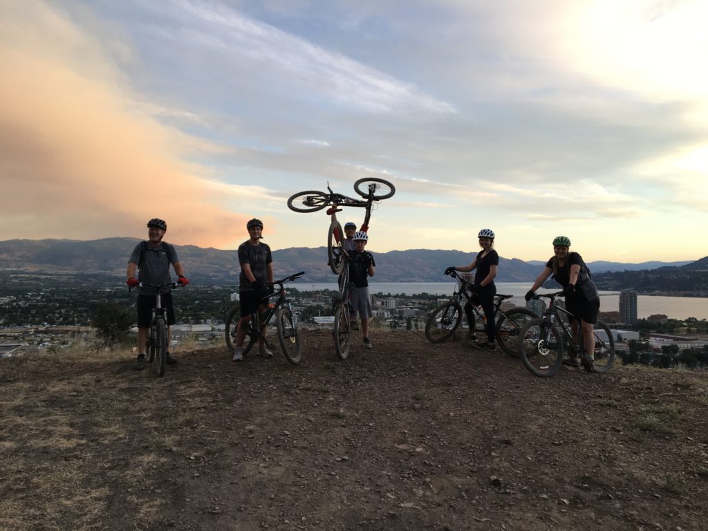 Mountain Bikers on Knox Mountain